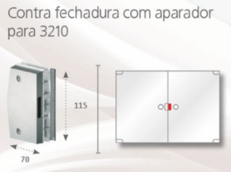 3211 - CONTRA FECHADURA P/ 3210 - Opção Ferragens